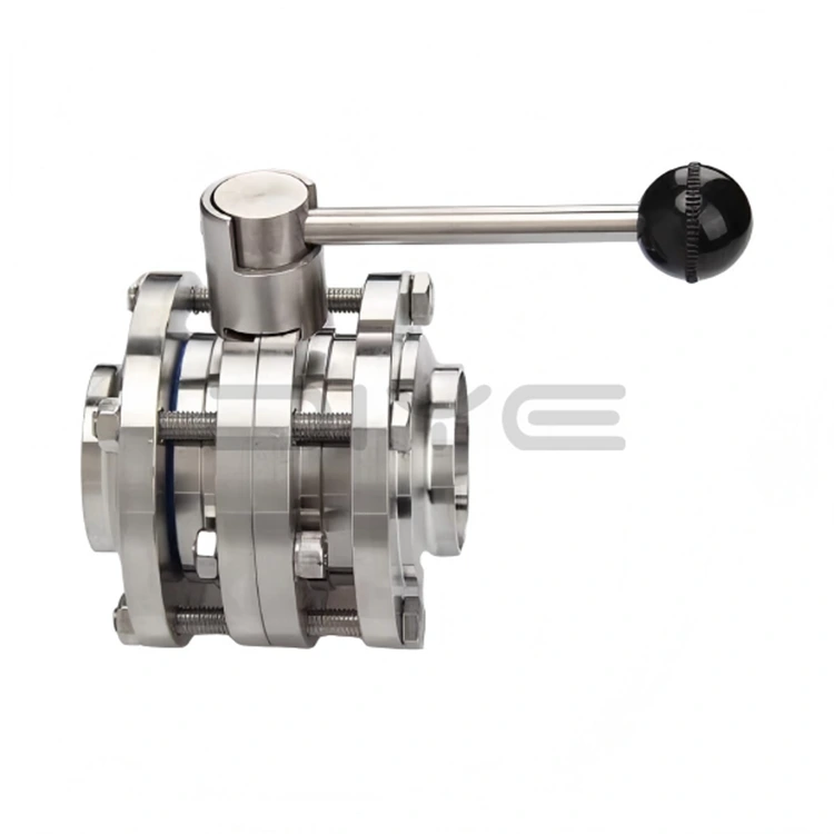 स्वच्छता 3-टुकड़ा तितली वाल्व