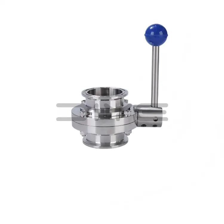 सेनेटरी क्लैंप तितली वाल्व